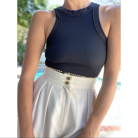 CHANEL Pants - SALE✨ Chanel 90s Runway CC Button High Waisted Wide-Leg Shorts w/Hanger